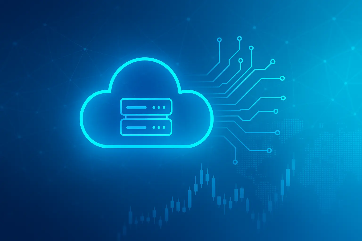 Azure cloud technology background